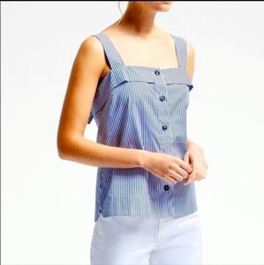 ⭐Banana Republic Cotton Blouse Tank Bow Back Small⭐